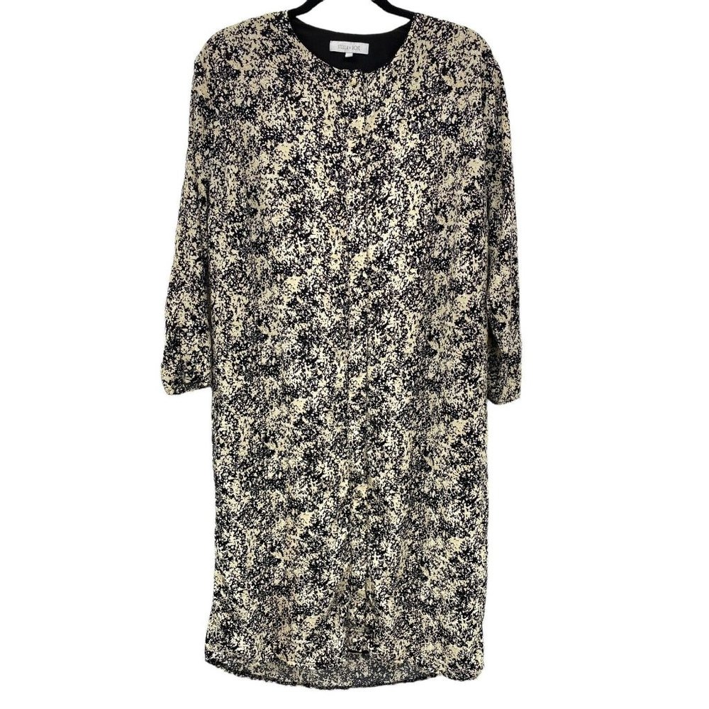 Stella Rose Long Sleeve Midi Dress 16 Front Button‎ Closure Lined Lagenlook